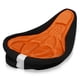 thumbnail image 3 of Cojín para asiento de bicicleta de montaña, piñón fijo, cojín grande grueso para bicicleta, cojín de algodón, almohadilla de absorción, accesorios para bicicleta, naranja Yuarrent VI001673-04, 3 of 6