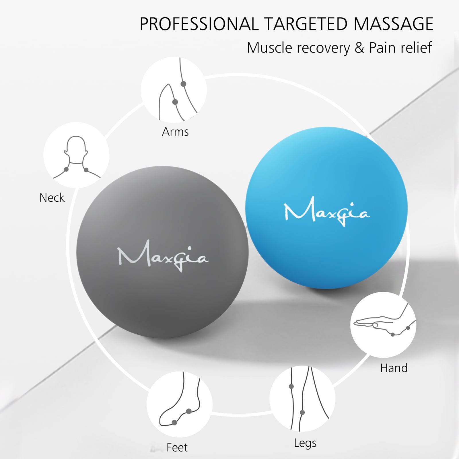 Maxgia 2 Mini Massage Ball, 5 Speeds Vibrating Martinique | Ubuy
