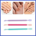 thumbnail image 6 of Vocoste 3pcs Double-side Cuticle Pusher Multi-function 5.08" Rose Red Green Purple, 6 of 6