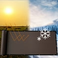 thumbnail image 4 of TKOOFN 6' x 50' Fence Privacy Screen, Mesh Windscreen Shade Cover for Garden Yard Balcony Patio, Brown, 4 of 10