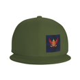 thumbnail image 2 of Flat Bill Brim Hat Adjustable Baseball Cap Thailand National Emblem Mens Women Snapback Trucker Hat, 2 of 7