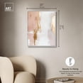 thumbnail image 5 of Golden Glow on Pink Canvas Abstract Earth Tone by Art Remedy, White Frame, 24 x 30, 5 of 7