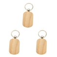 thumbnail image 2 of relayinert 1/2/3/5 Wood Key Chain Craft Blank Keyring Gift Personalized Pendant Hanging Outdoor Holder Handicraft Organizer Accessory Type 10 3PCS, 2 of 6
