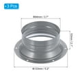 thumbnail image 2 of Uxcell Bride de Connecteur de Conduit 4 Pouces Bride de Tuyau Droite Ronde Conduit de Ventilation, 3 Pcs, 2 of 5