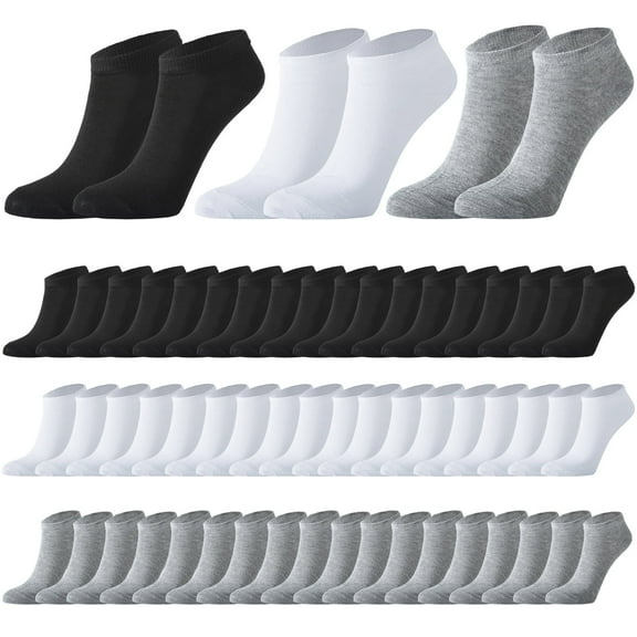 150 Pairs Mens Thin Low Cut Ankle Socks Sports Socks Casual Moisture Socks Athletic Bulk Pack for Unisex Men Women Homeless