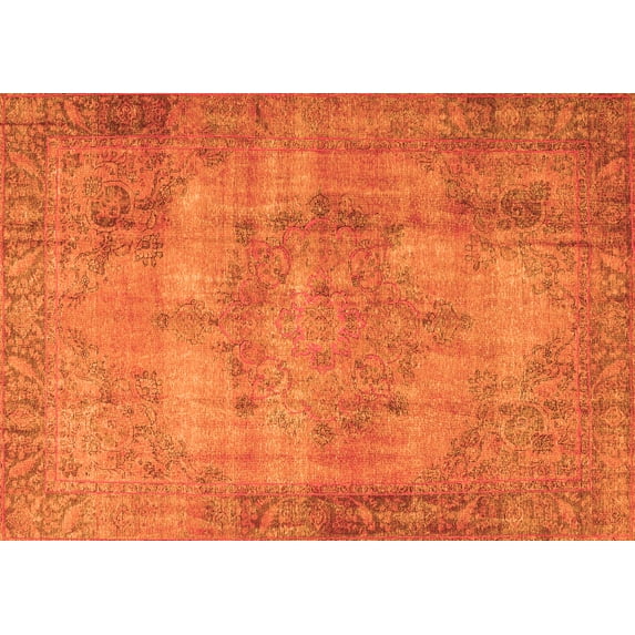 Ahgly Company Indoor Rectangle Persian Orange Traditional Area Rugs, 3' x 5'