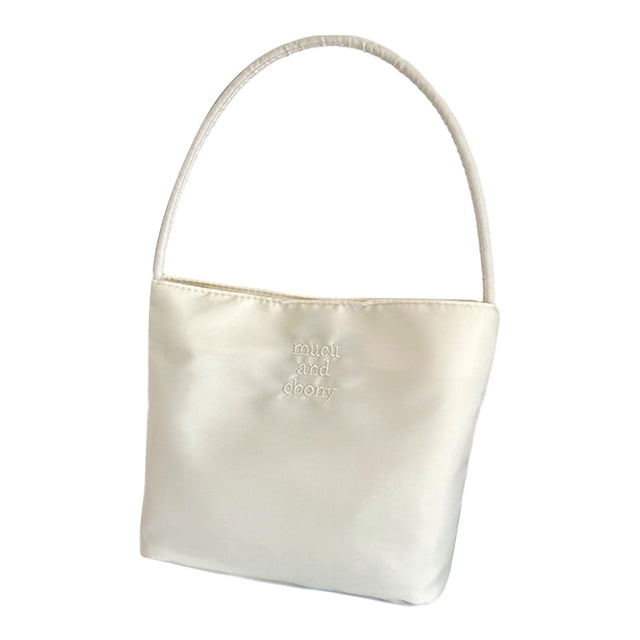 Bolso de hombro de nailon para mujer, bolso de viaje, elegante y ligero, bolso de mano para mujer Beige