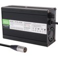 thumbnail image 1 of Cargador de 50.4 V 5A 12S 44.4 V batería de ion de litio cargador igente Lipo/LiMn2O4/LiCoO2 cargador de batería con ventilador de aluminio (ehufe XLR de 50.4V5A de 3 pin), 1 of 5