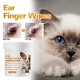 thumbnail image 1 of Buy 2 Get 3! Wipes For Cleaning Teeth Ears And Eyes Suitable For Dogs And Cats Ear Care Fingertips For Removing Earwax, Ear Mites, And Ear Cleaning Car5ml, 1 of 5