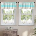 thumbnail image 2 of LALILO Kitchen Curtain Valance Summer Time Summer Time Rod Pocket Window Curtain 52"x 18" Set of 2, 2 of 5