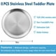 thumbnail image 2 of KAMUGO Placas de Acero Inoxidable de 9 Pulgadas de Metal 304, Juegos de Platos de Cena para Cocina, Platos de Camping 8 Pzas para Picnic, Fiesta Al Aire Libre, 2 of 7