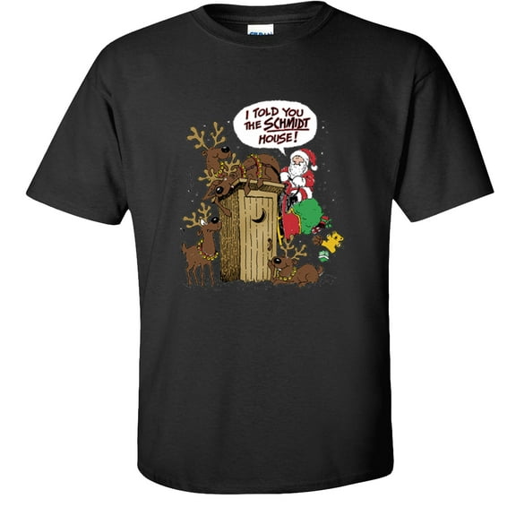 Fair Game I Told You The SCHMIDT House T-Shirt, Funny Graphic Tee-Black-S