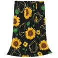 thumbnail image 2 of Bingfone Sunflowers3 Print Flannel Fleece Blanket Throw Blanket For Bed,Sofa,Couch,Travel,Camping(80"X60"), 2 of 9