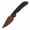 Blackwash Titanium, variant on Kansept Fenrir Folding Pocket Knife 3.48'' Satin CPM S35VN Blade,Beadblasted Anodized Titanium Handle with Micro Water Ripple Texture,K1034C1
