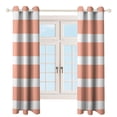 thumbnail image 4 of Colorful Stripes 2 Panels Blackout Curtains for Bedroom Living Room Drapes Kitchen Room Window Blackout Curtain Grommet, 4 of 6