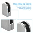 thumbnail image 4 of Uxcell Glass Clamp, 63x45x30mm stainless steel 304 Glass bracket glass holder Glass Clip shelf for Balustrade 4 Pcs, 4 of 5