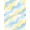 Yellow Blue White, Pattern 19, variant on Design&I 8'x10' Washable Area Rug Sleek Flatweave Pet Friendly Abstract Rgu Geometric Composition Delicate Floating Details for King Size Bedroom, Under Bed