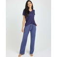 thumbnail image 2 of Real Essentials 2 Pack: Women's Pajama Set - Choose from Short Sleeve with Pocket or Long Sleeve without Pocket, 2 of 7
