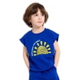 thumbnail image 3 of Wonder Nation Toddler Boys Sleeveless Graphic Tank Top and Matching Shorts Set, Sizes 12M-5T, 3 of 6