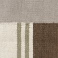 thumbnail image 3 of LR Home Bauhaus Wool Blend Poly Filled Pillow in Brown/Gray, 24" x 24", 3 of 8