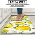 thumbnail image 5 of Lemon Kitchen mat Microfiber PVC Back Non-Slip Soft Area Rug for Kitchen 47.2 X 17.7 in, 5 of 5