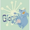 thumbnail image 2 of Girl's Madagascar Blue Gloria Character Name  Graphic Tee Mint Small, 2 of 4