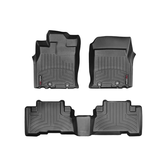 WeatherTech Custom Fit FloorLiners compatible with 2011-2011 Toyota FJ Cruiser - 1st & 2nd Row, Black