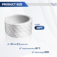 thumbnail image 2 of 50 FT 24 AWG Universal Garage Door Wire, 2-Conductor Garage Door Sensor Wire, Garage-Doors Opener Wires for Control Station and Sensor, Low-Voltage Applications, Intercoms, Thermostat Controls, 2 of 7