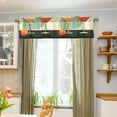 thumbnail image 3 of Yayeee Kitchen Valance Rod Pocket 54" x 18" Living Room Window Curtain, Red Glasses, 3 of 6