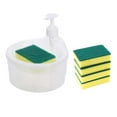 thumbnail image 4 of Dispensador de jabón para platos y soporte para esponja Dispensador de jabón para lavar platos con 5 Claro, 4 of 9