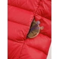 thumbnail image 5 of Jowowha Girls Boys Winter Jacket Coats Packable Down Puffer Jacket Water Resistant Bubble Puffer Red 150, 5 of 6