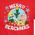 thumbnail image 3 of SpongeBob SquarePants - Merry Beachmas Patrick and Spongebob - Men's Short Sleeve Graphic T-Shirt, 3 of 6