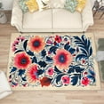 thumbnail image 4 of 2x3 Rug, Wildflower Door Mat, Floral Botanical Rug, Girls Flower Spring Rugs for Entryway, Washable & Non Slip & Soft Low Pile Small Carpet, Indoor Doormat, Wildflower Home Decor & Gifts, 4 of 7