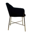 thumbnail image 3 of SILLA OCASIONAL ÓRVEL VELVET NEGRO PATAS GOLD, 3 of 4