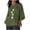 Green-Shirts, variant on Jsaierl 3/4 Sleeve Cotton Linen Womens Tops Plus Size Round Neck Shirts Boho Print Ladies Blouses Work Holiday Tunic Top S-2XL