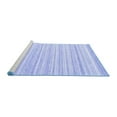 thumbnail image 2 of Ahgly Company Machine Washable Indoor Rectangle Solid Blue Modern Area Rugs, 3' x 5', 2 of 4