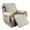 Beige, variant on Reversible Recliner Cover - Pet & Kid Proof, Non-Slip, 2 Sizes (Fits Small/Large Chairs) - Soft Microfiber Furniture Protector