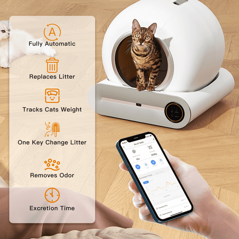 Cat Litter Box Automatic Cleaning SUW Self-Cleaning Litter Box
