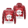 thumbnail image 2 of Sudadera con capucha navideña con estampado completo para hombres y mujeres, sudadera con capucha con gráfico de Papá Noel, sudaderas holgadas de gran tamaño, ropa para hombres, 2 of 5