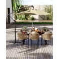 thumbnail image 2 of Parasol Déporté de 10 Pi pour Patio avec Base en Croix – Rotation à 360°, Inclinaison Infinie, Auvent Résistant à la Décoloration, Grand Ombrage Extérieur pour Terrasse, Piscine, Jardin, Cour Arrière – Beige, 2 of 7