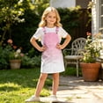 thumbnail image 2 of Curuila Toddler Girls Suspender Dress With Pocket Gradient Square Neck Sleeveless Summer Soft Comfortable Dresses Pink Size 12-13 Years, 2 of 7