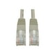 Eaton Tripp Lite Series RJ-45 (m) Cat5e (UTP) 350 MHz Molded Ethernet Cable (RJ45 M/M), PoE - Gray, 25 ft. (7.62 M) - câble de raccordement - à RJ-45 (M) - 25 ft - UTP - CAT 5e - moulé, toronné - Gris – image 4 sur 6