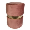 thumbnail image 1 of Gouchee Home Amsterdam Velvet Ottoman Masala, 1 of 2