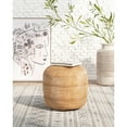 thumbnail image 2 of Lillian Ottoman Black Ottoman, Modern Style, Braided jute leg, Jute, Indoor Living, 2 of 9