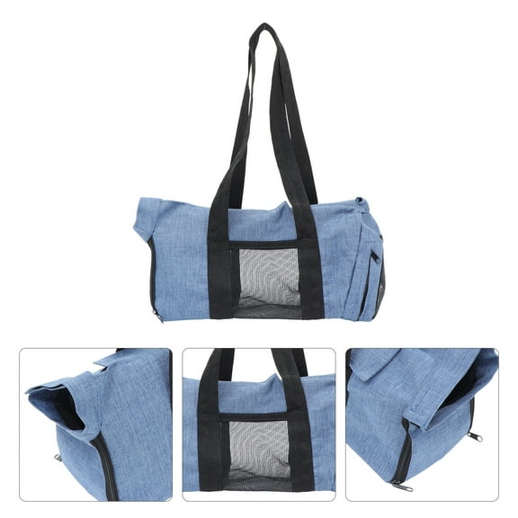 LULULION Cat Purse Carrier Travel Anxiety Reduction Blue 1Pcs