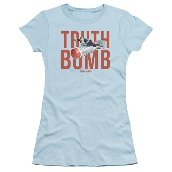 Adam Ruins Everything Truth Bomb S/S Junior Women's T-Shirt Sheer Light Blue