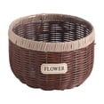 thumbnail image 1 of COM1950s Plastic Woven Storage Basket, Farmhouse Planter Pot for Home Decor, Handmade Rattan Look Container for Succulents or Flowers, 1 of 7