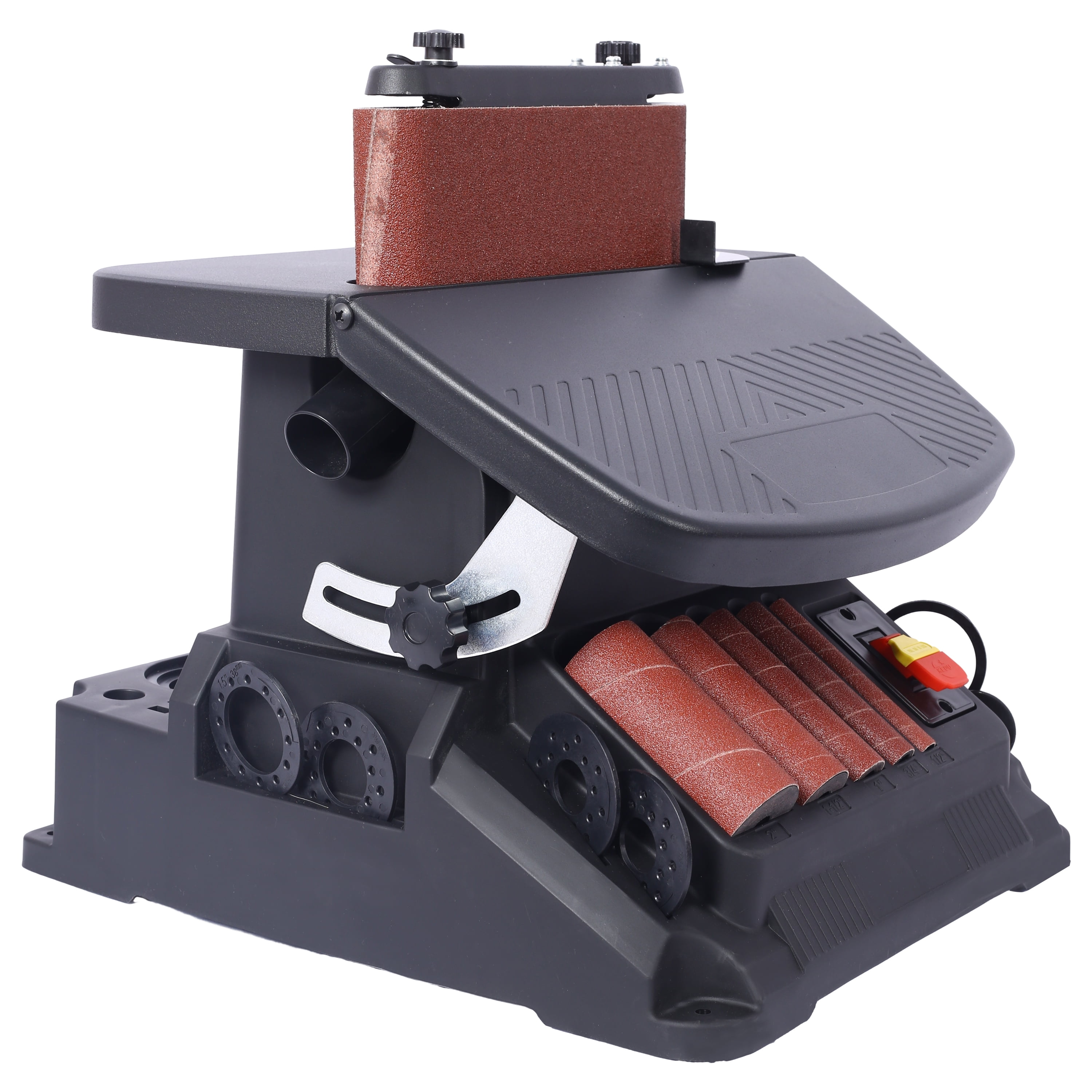 Cordless Drill Vertical Oscillating Spindle Sander & Belt Sander, 2 IN 1 Combination Woodworking Machine,Impact Driver