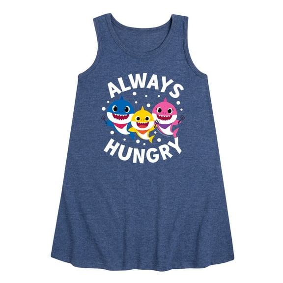 Baby Shark - Always Hungry - Toddler and Youth Girls A-line Dress