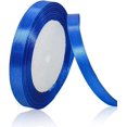 thumbnail image 1 of LAICAIW Solid Color Blue Satin Ribbon, 3/8 Inches x 25 Yards Royal Blue Fabric Satin Ribbon for Gift Wrapping, Crafts, Hair Bows Making, Wreath, Wedding Party Decoration and Other Sewing Projects, 1 of 7